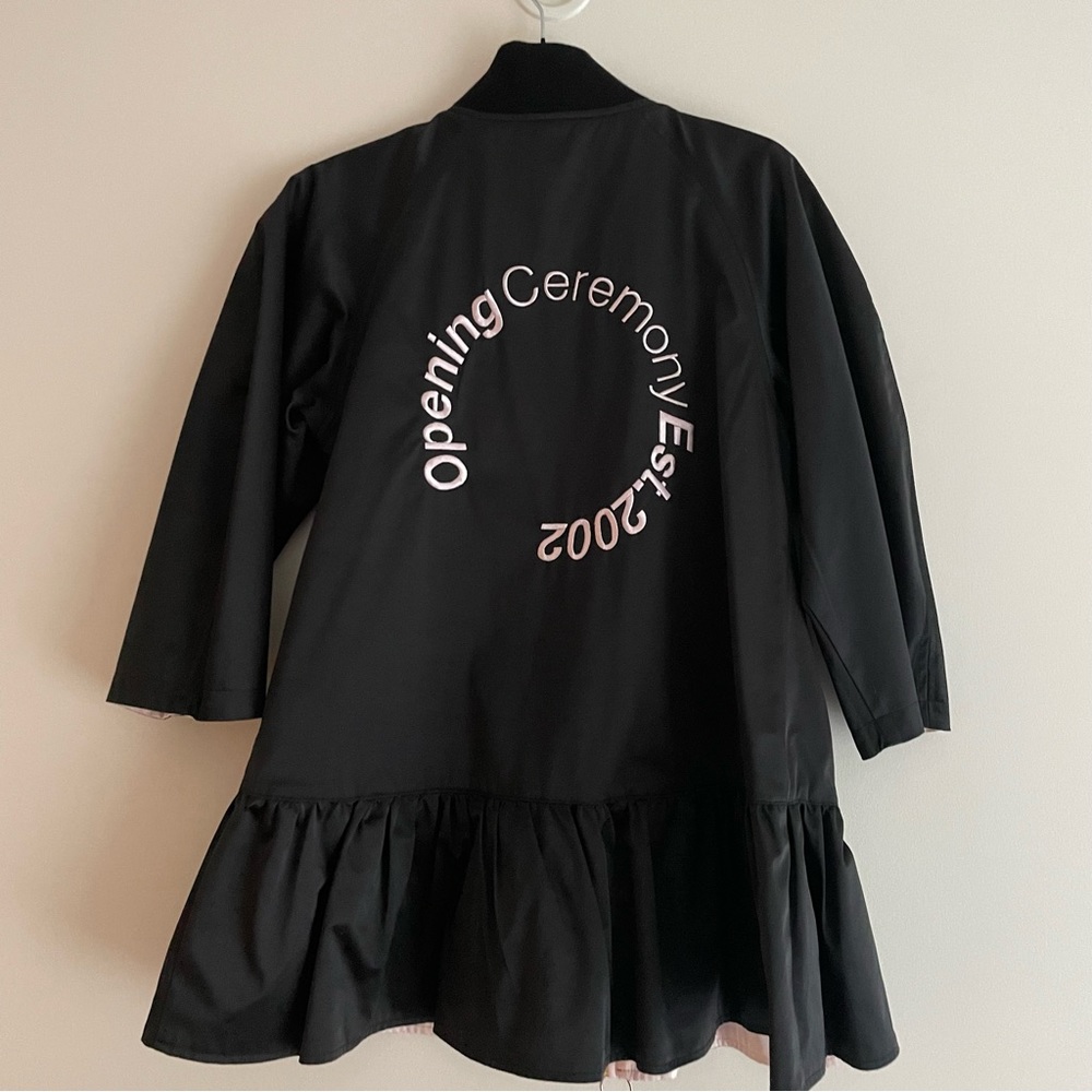 Opening Ceremony Reversible Peplum Bomber Jacket